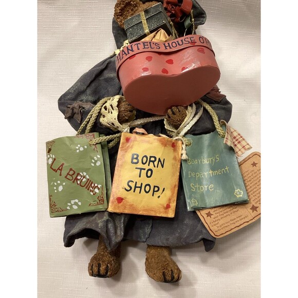 Boyd’s Bears Crumpleton’s Born to Shop Grace Z. Beartique Mixed Media Figure - Picture 10 of 12